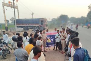 రోడ్డు ప్రమాదాల నివారణపై అవగాహన...