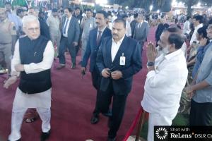 ​గవర్నర్ 'ఎట్ హోమ్' వేడుకలో  డాక్టర్ జి. వీరేంద్ర చౌదరి, ​  త్రివేణికి దక్కిన అరుదైన గౌరవం