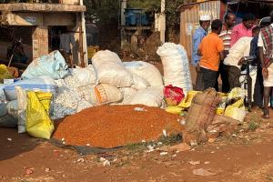 మర్పల్లి మార్కెట్‌లో కందులు రూ.8,500  ఇప్పటికే సగానికి పైగా అమ్ముకున్న రైతులు 