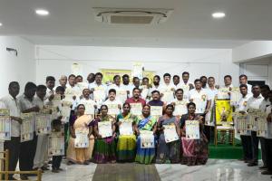 గౌడ్ అఫీషియల్స్ అండ్ ప్రొఫెషనల్స్ అసోసియేషన్ తరఫున నూతనంగా ఎన్నికైన  గౌడ సర్పంచుల ఆత్మీయ సన్మాన కార్యక్రమం 