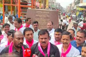 రేవంత్ రెడ్డి పై భగ్గు మన్న అందోల్  బిఆర్ఎస్ పార్టీ శ్రేణులు 