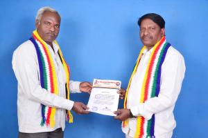 ఏఐడీఏసి జిల్లా అధ్యక్షుడిగా గౌరిశెట్టి రాజయ్య  