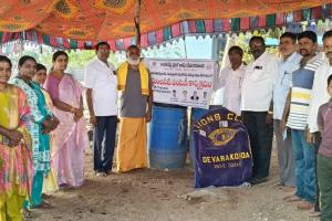 లయన్స్ క్లబ్ ఆఫ్ దేవరకొండ ఆధ్వర్యంలో ముదిగొండ భద్రకాళి వీరభద్ర సమేత బ్రహ్మోత్సవాలలో మంచినీరు అందజేత 