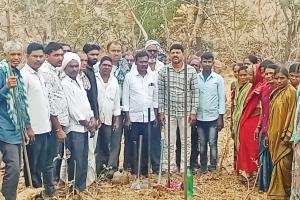 కోలూర్ గ్రామంలో ప్రారంభమైన ఉపాధి హామీ పనులు