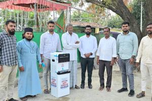 జెస్సి గ్రెస్సి ఫౌండషన్ ఫౌండర్ ఆధ్వర్యంలో మజీద్ కు వాటర్ డిస్పెన్సర్ ను అందజేత 