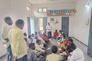 గ్రామాన్ని అభివృద్ధి చేసుకుందాం గ్రామసభలో సర్పంచ్ నత్తి సంజీవ్