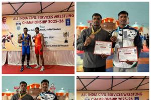 ఆల్ ఇండియా సివిల్ సర్వీసెస్ రెజ్లింగ్ ఛాంపియన్‌షిప్‌లో ఎక్సైజ్ సిబ్బంది ప్రతిభ.......హిమాచల్ ప్రదేశ్‌లో జాతీయ స్థాయిలో మెరిసిన కూకట్‌పల్లి ఎక్సైజ్ కానిస్టేబుల్ ఎం. శేఖర్‌కు