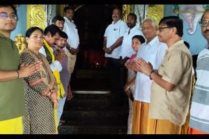 పెద్ది సుదర్శన్ రెడ్డి త్వరగా కోలుకోవాలని ప్రత్యేక పూజలు