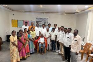 బెల్లంపల్లి సర్పంచుల ఫోరం అధ్యక్షుడిగా జాడి మహేశ్వర్