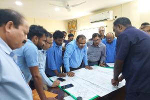పీవీకే-5 ఇంక్లైన్‌లో ఉద్యోగులతో జీఎం వెంకటరమణ పరిచయ సమావేశం..