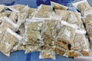 పులుకుర్తి లో 300 కిలోల గంజాయి స్వాధీనం 