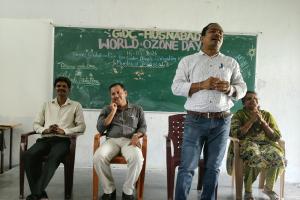 హుస్నాబాద్ గవర్నమెంట్ డిగ్రీ కళాశాలలో  ఓజోన్ దినోత్సవం