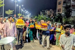 టీఎన్జీవో జిల్లా కమిటీ ఆధ్వర్యంలో ఘనంగా  సద్దుల బతుకమ్మ వేడుకలు