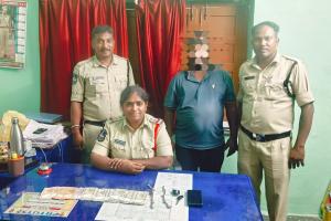 ఇంటి తాళం పగులగొట్టి వెండి పట్టీలు, నగదు చోరీ చేసిన నిందితుడి అరెస్ట్