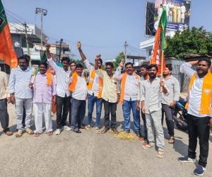 ధర్మసాగర్‌లో సీఎం రేవంత్‌రెడ్డి వ్యాఖ్యలపై  బీజేపీ శ్రేణుల నిరసన